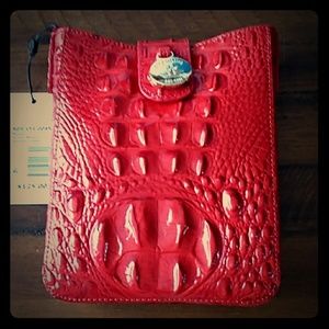 Red brahmin crossbody